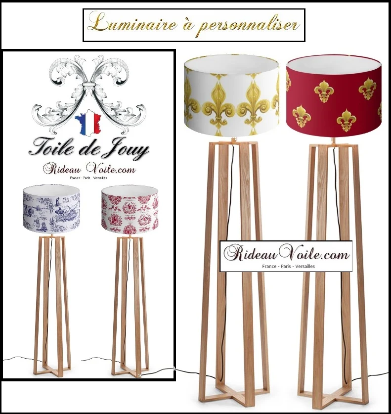 Lumière Luminaire éclairage Abat-jour rond 30cm x 21cm à poser motif à personnaliser