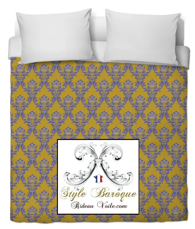 Tissu motif Damasco Baroque au mètre rideau ameublement fabrics upholstery meter