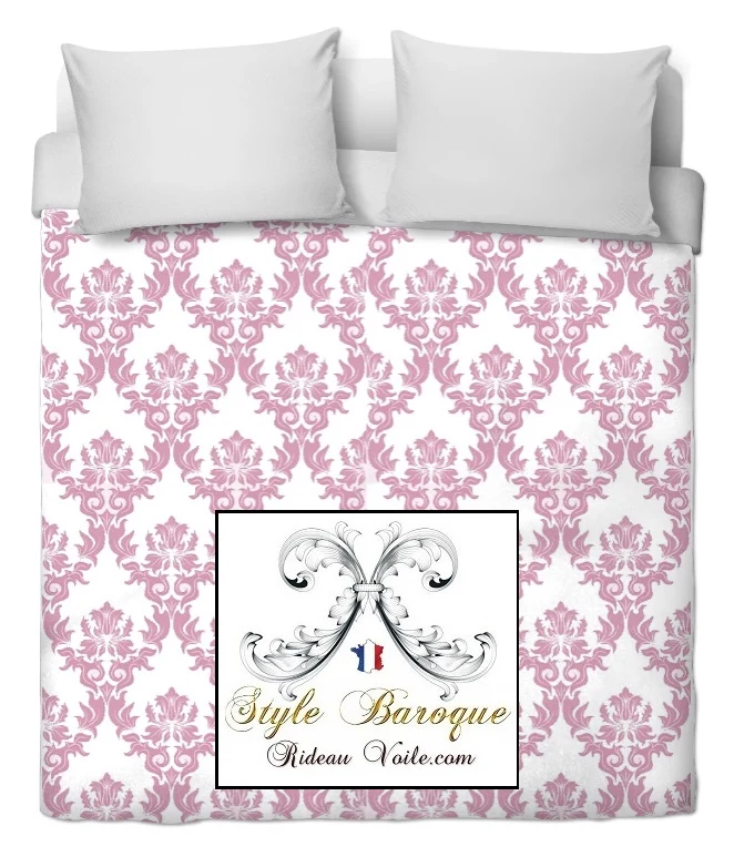 Tissu motif Baroque rose mètre rideau ameublement tapisserie fabrics upholstery meter