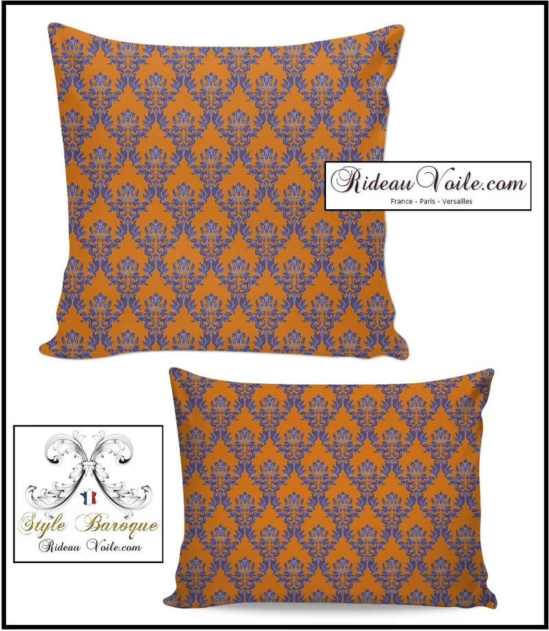 Tissu jacquard damassé velours Baroque mètre rideau barockt tyg ignifugé occultant