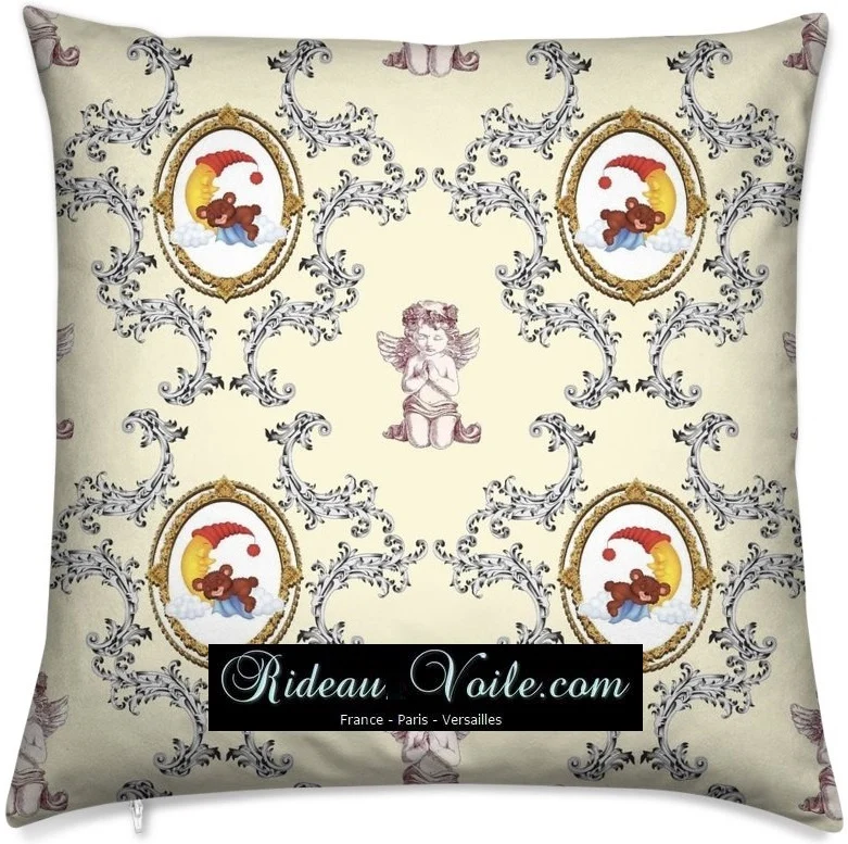 Tissu décoration motif ourson Teddy ours au mètre boutique chambre bébé enfant