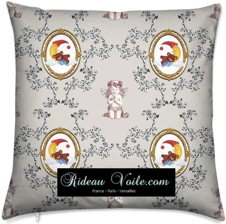 Tissu ameublement motif ourson Teddy au mètre déco chambre bébé enfant