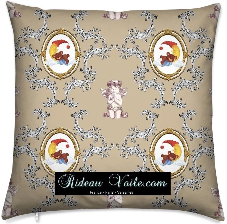 Tissu ameublement bébé enfant motif ourson Teddy ours au mètre rideau chambre