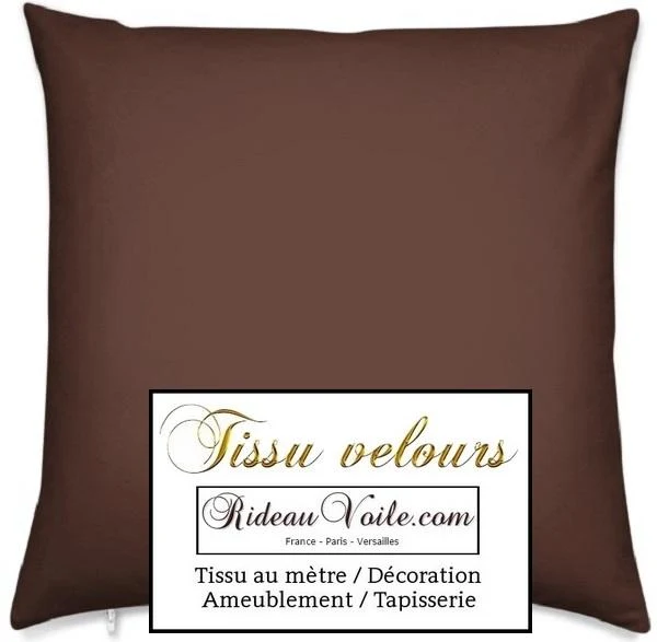Tissu Velours marron ignifugé mètre Velvet brown fabrics meter fireproof curtain