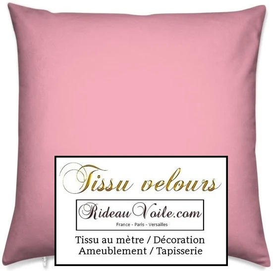 Velours ameublement rose tissu ignifugé mètre Velvet Pink fireproof curtain fabrics