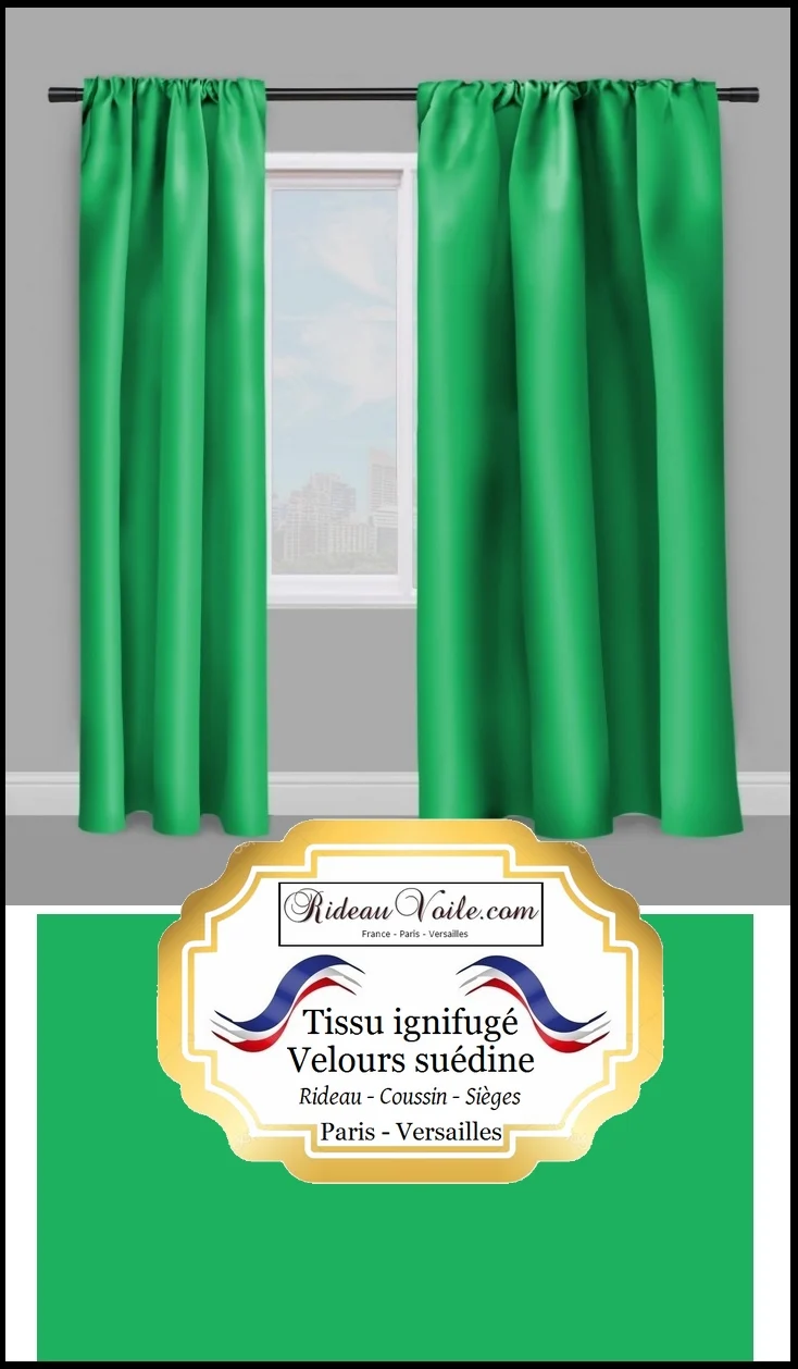 Tissu velours ignifugé non-feu ameublement mètre rideau tapisserie fireproof fabrics
