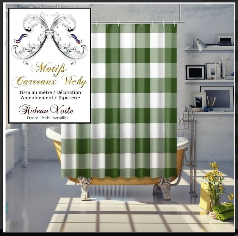 Boutique rideau de douche bain luxe sur mesure 150x200cm motif imprimé personnalisé