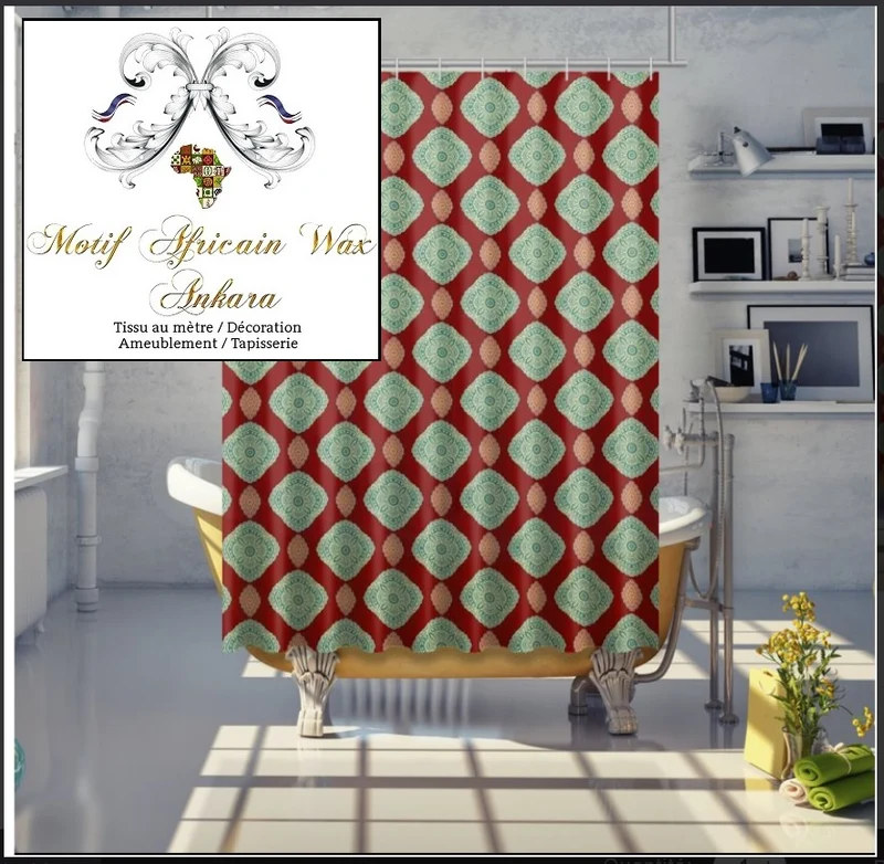 Boutique rideau de douche bain luxe sur mesure 150x200cm motif imprimé personnalisé