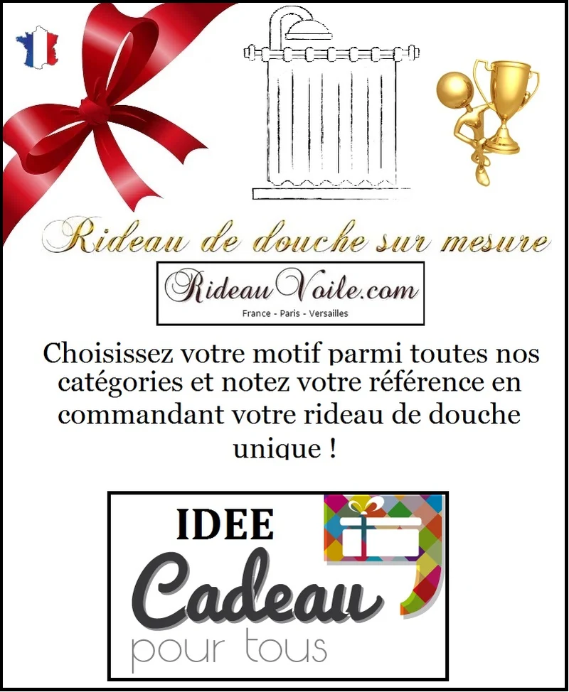 Accessoires Luxe tissu Rideau de douche imprimé sur mesure 140 x 200 cm personnalisé