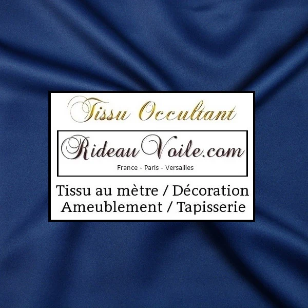 Boutique Tissu occultant Tissu obscurcissant au mètre rideau bleu