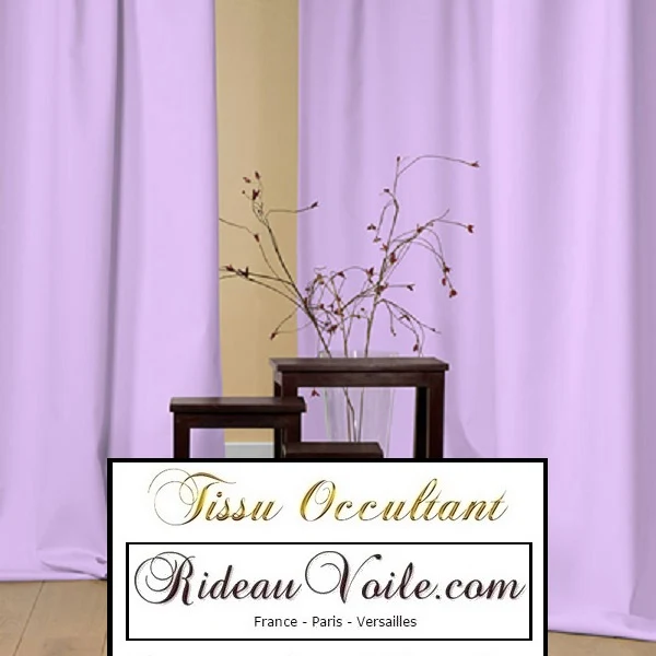 Tissu ameublement occultant Tissu violet obscurcissant au mètre rideau