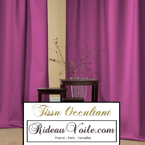 Tissu occultant - Tissu obscurcissant - au mètre rideau sur mesure pourpre