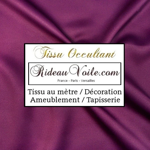Tissu occultant - Tissu obscurcissant - au mètre rideau sur mesure pourpre