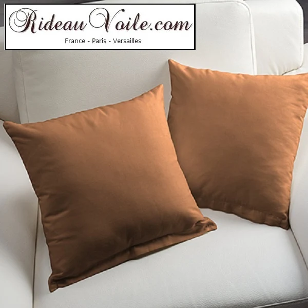 Tissu d'ameublement occultant marron au mètre rideau