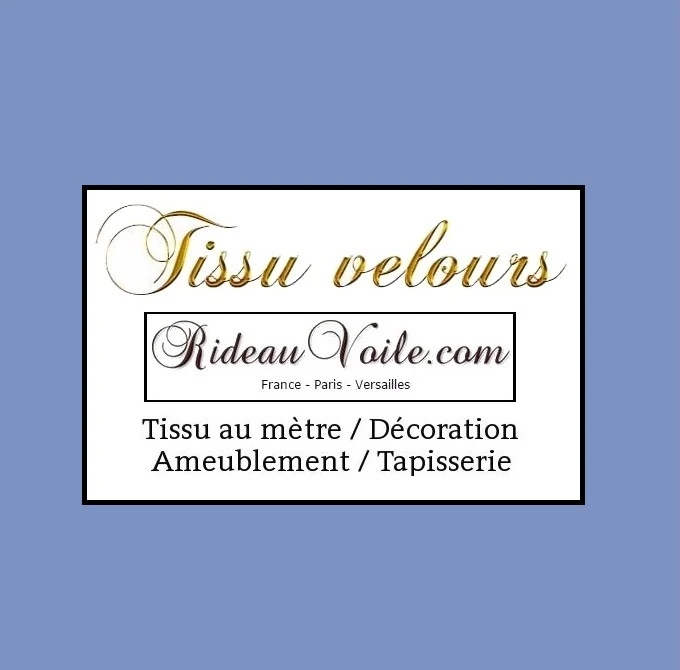 Tissus ameublement velours bleu au mètre rideau tapisserie fauteuil canapé siège