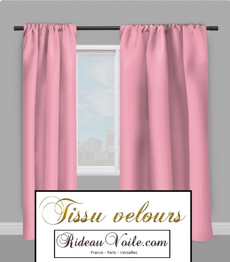 Rideauvoile | CEO Tissu ameublement velours mètre rideau rose tapisserie canapé