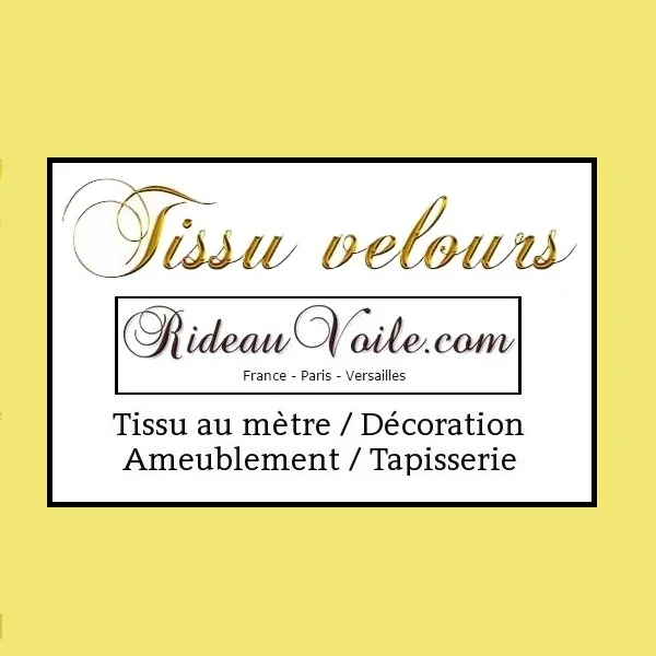 Boutique tissu ameublement velours jaune au mètre rideau tapisserie siège