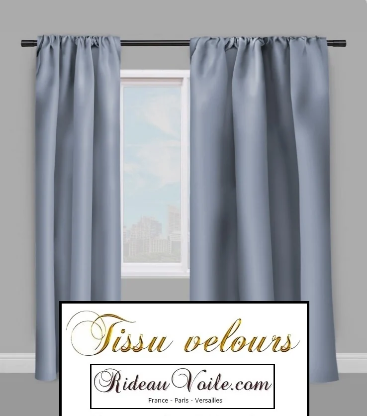 Boutique tissu ameublement tapisserie velours uni imprimé mètre rideaux