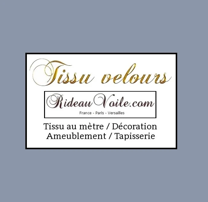 Boutique tissu ameublement tapisserie velours uni imprimé mètre rideaux