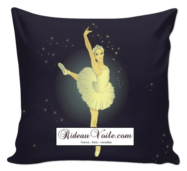 Tissu enfant mètre imprimé motif danseuse étoile classique chambre couette literie