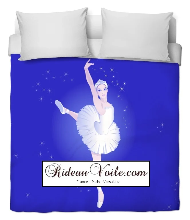 Tissu silhouette mètre imprimé motif danseuse ballerine ameublement couette