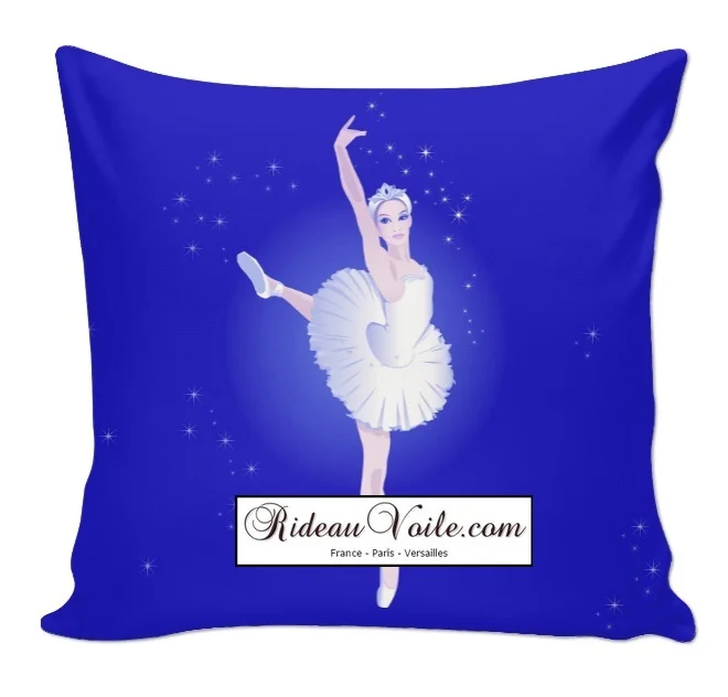 Tissu silhouette mètre imprimé motif danseuse ballerine ameublement couette