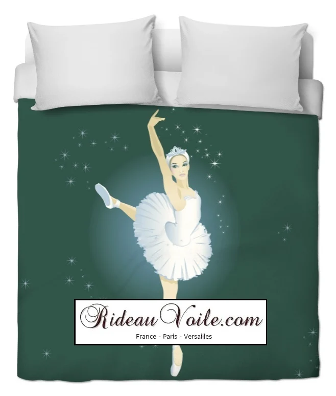 Tissu fille ameublement motif Danseuse étoile classique mètre rideau voilage