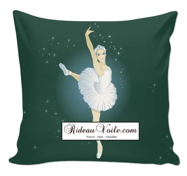 Tissu fille ameublement motif Danseuse étoile classique mètre rideau voilage