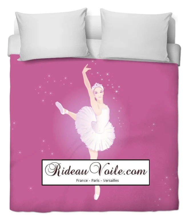 Tissu ameublement au mètre motif silhouette Danseuse étoile rideau couette voilage