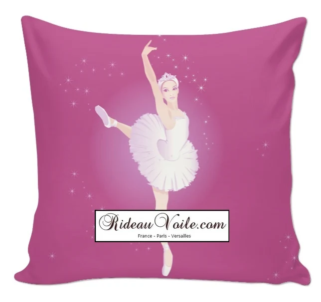 Tissu ameublement au mètre motif silhouette Danseuse étoile rideau couette voilage