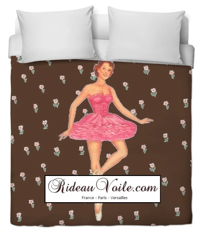 Tissu ameublement mètre silhouette Danseuse étoile ballerine rideau couette voilage