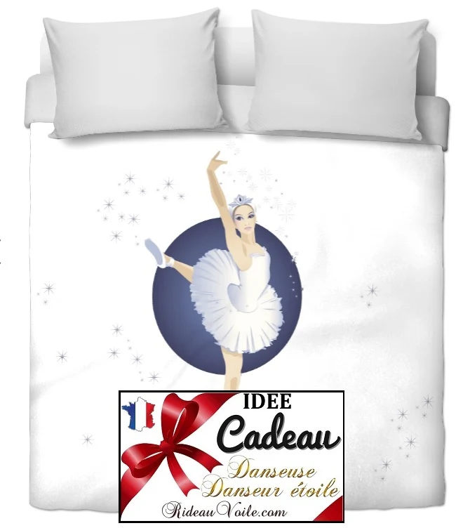 Tissu au mètre motif Danseuse Classique étoile Ballet Lac des Cygnes Opéra
