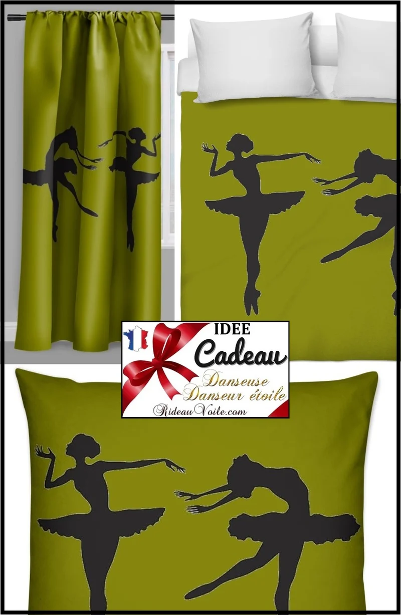 Motif coton tissu imprimé danseuses étoile classique rideau housse couette voilage