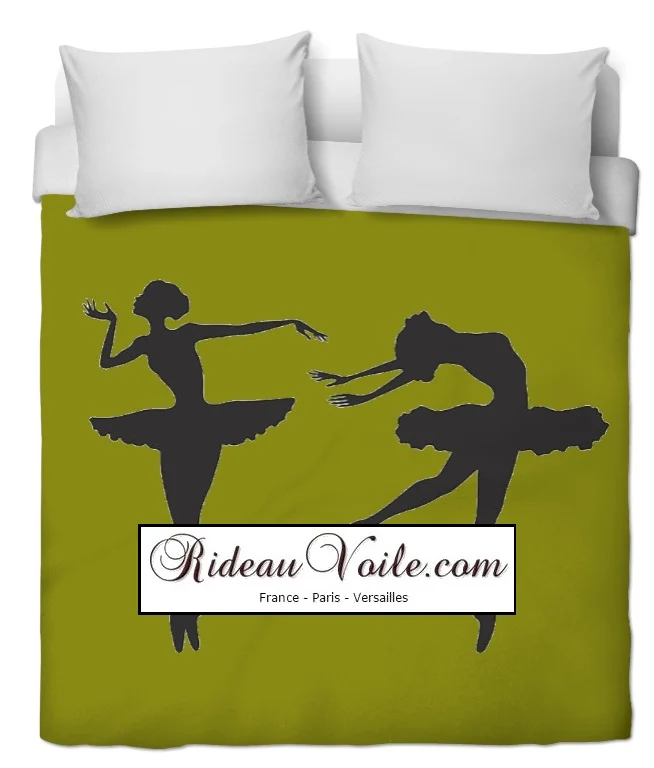 Motif coton tissu imprimé danseuses étoile classique rideau housse couette voilage