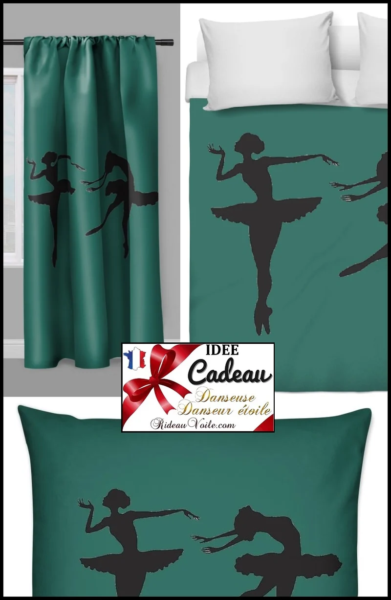Tissu motif coton imprimé danseuses étoile classique rideau housse couette voilage