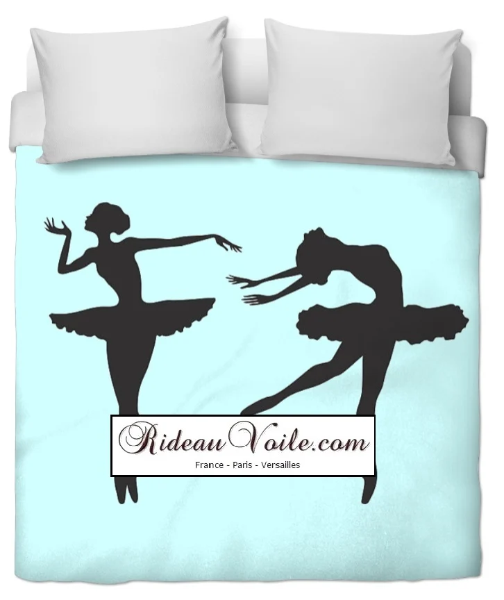 Tissu ballerina danseuse étoile mètre rideau housse couette motif ballerine classique