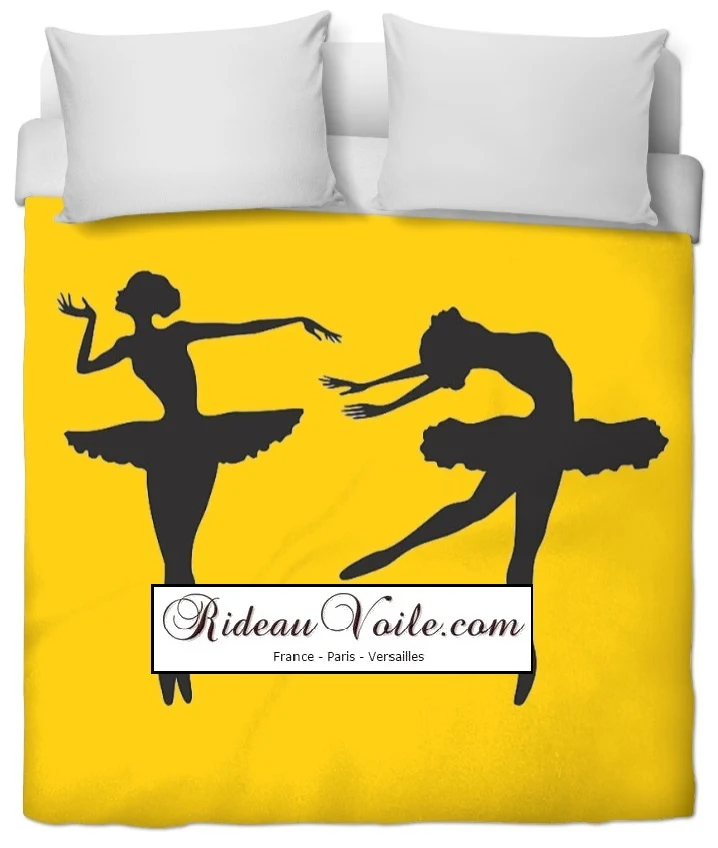 Tissu ballerina danseuse étoile mètre rideau couette motif ballerine classique