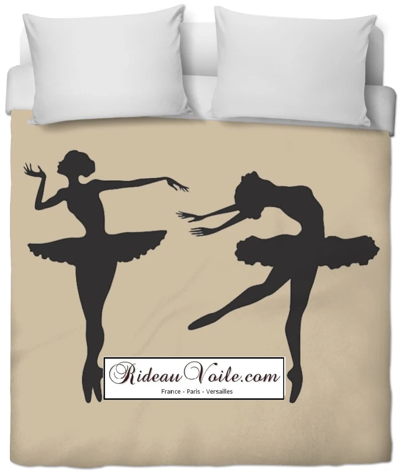 Tissu ballerina danseuse étoile mètre rideau couette motif ballerine classique