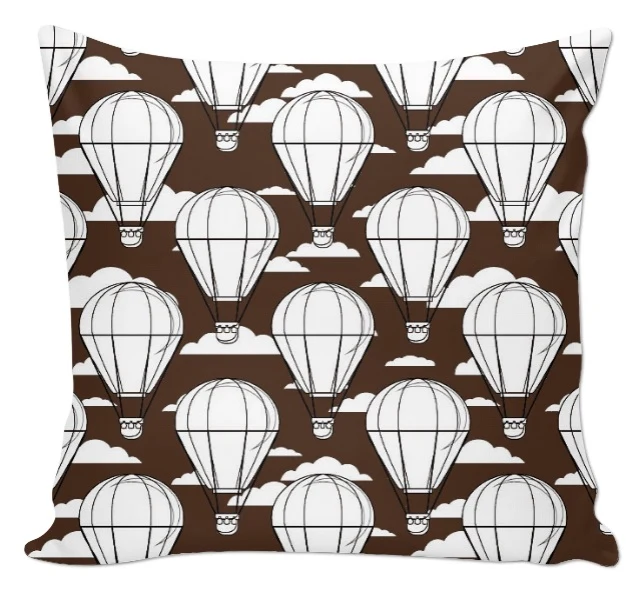 Tissu motif pois rond montgolfière mètre rideau housse couette déco tapisserie