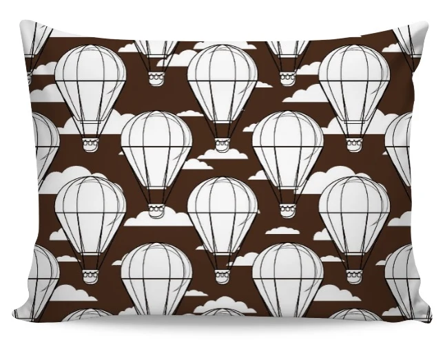 Tissu motif pois rond montgolfière mètre rideau housse couette déco tapisserie
