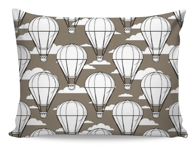Tissu enfant décoration motif pois rond montgolfière mètre rideau housse couette