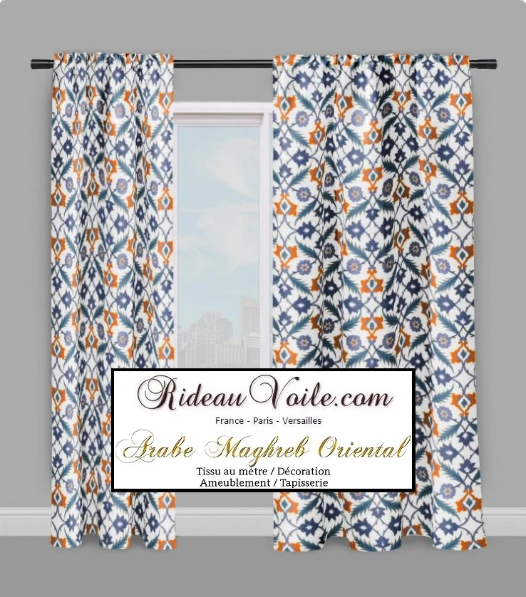 Boutique Maghreb tissu ameublement tapisserie motif Florale orientale Arabe mètre