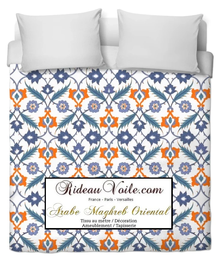 Boutique Maghreb tissu ameublement tapisserie motif Florale orientale Arabe mètre