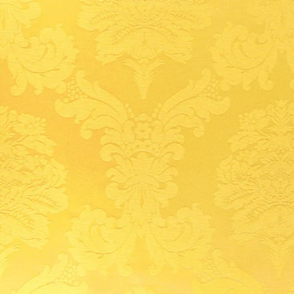 Tissu d'éditeur d'ameublement mètre jacquard Damasco Baroque jaune