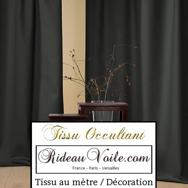 Noir occultant rideau mètre tissu obscurcissant blackout fabrics drapes curtain black