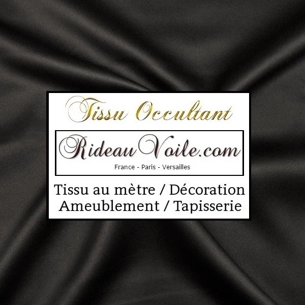 Noir occultant rideau mètre tissu obscurcissant blackout fabrics drapes curtain black