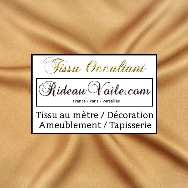 Ameublement tissu occultant rideau obscurcissant mètre blackout fabrics drapes beige