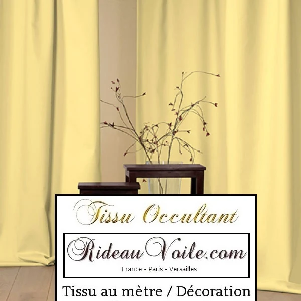 Tissu ameublement jaune occultant rideau obscurcissant mètre blackout fabrics drapes