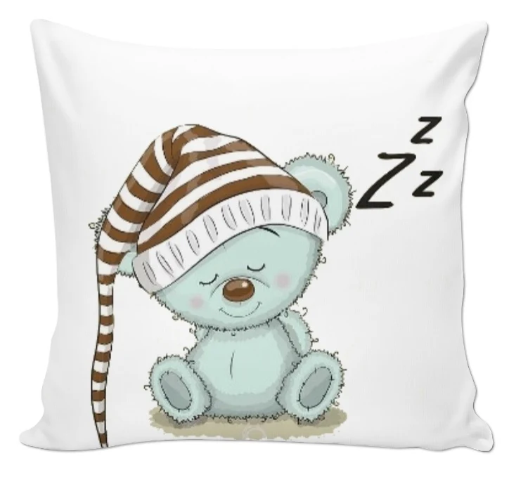Déco création chambre enfant bébé sur mesure tissu motif ourson mètre rideau couette