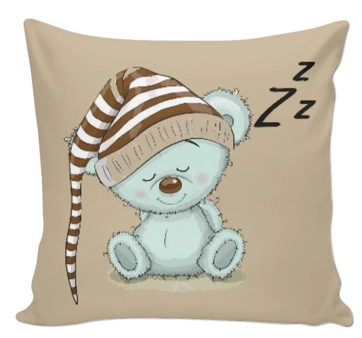 Tissu imprimé animaux décoration enfant motif ours ourson mètre rideau couette